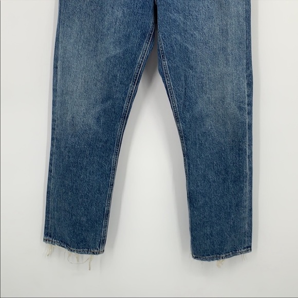 Agolde Riley High Rise Straight Crop Jeans in Color Frequency size 25 - Picture 7 of 9